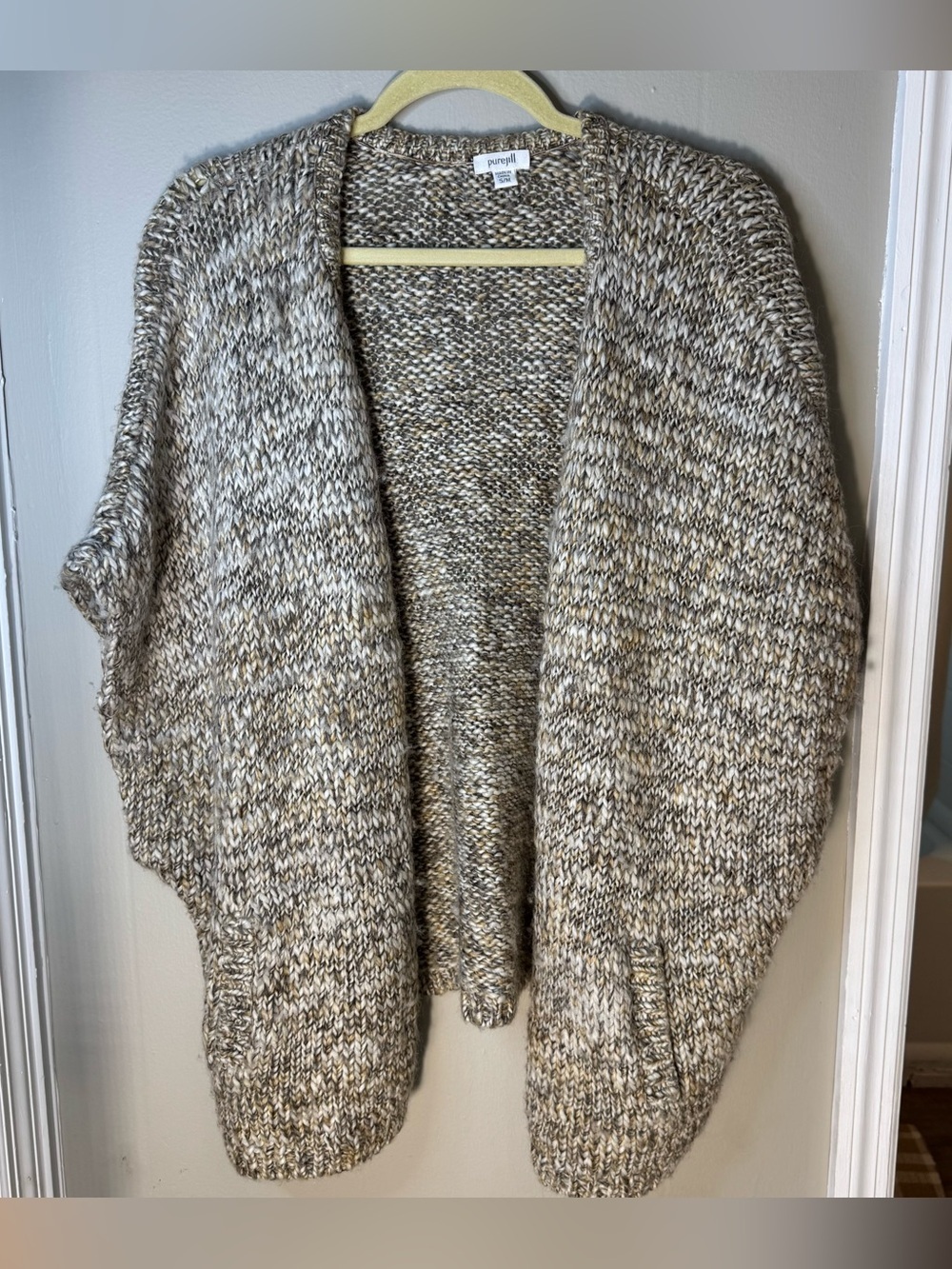 J. Jill Pure Jill Alpaca Wool Blend Chunky Knit Cardigan Size Small/Medium